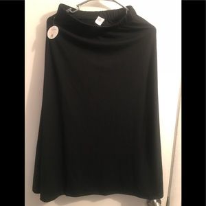 NWT LuLaRoe Size 12 Black Girls Maxi Skirt
